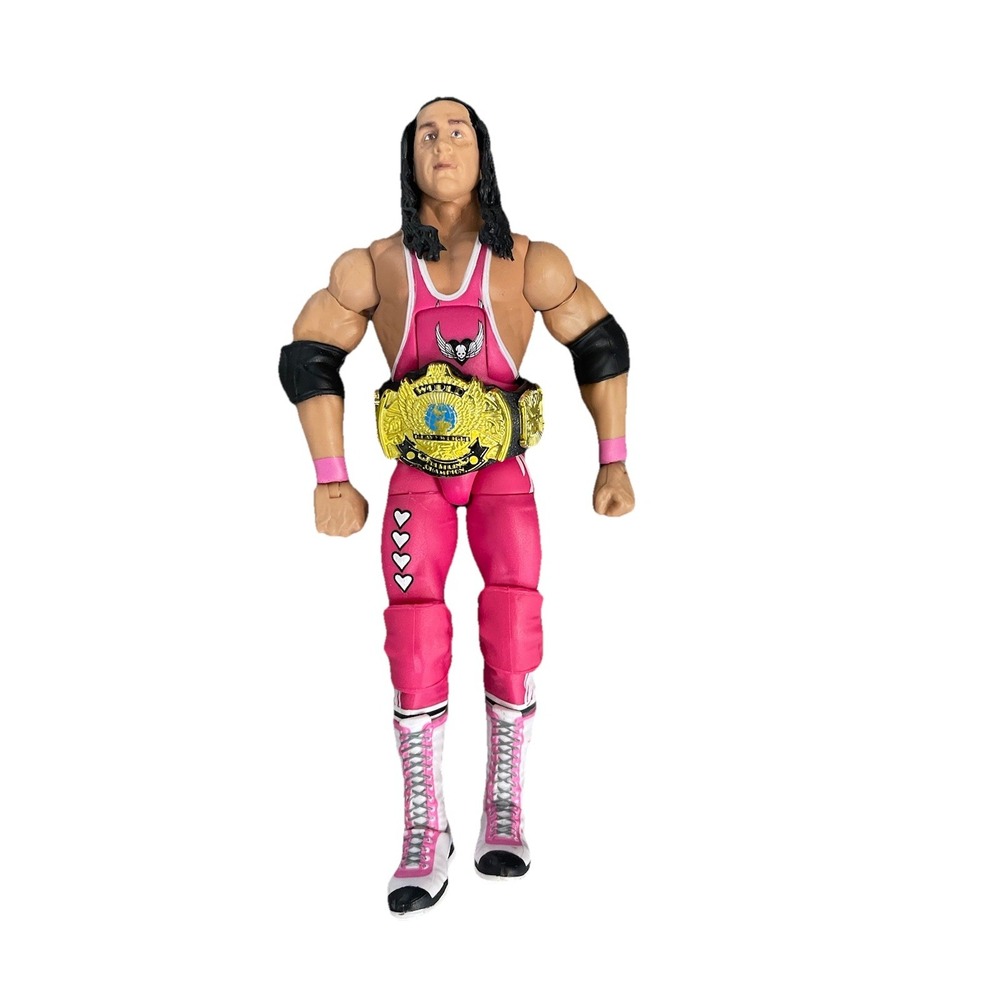 WWE Elite Legends Bret Hit Man Hart Series 25 2024 Mattel with title belt